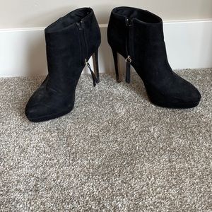 Black Suede Ankle Booties